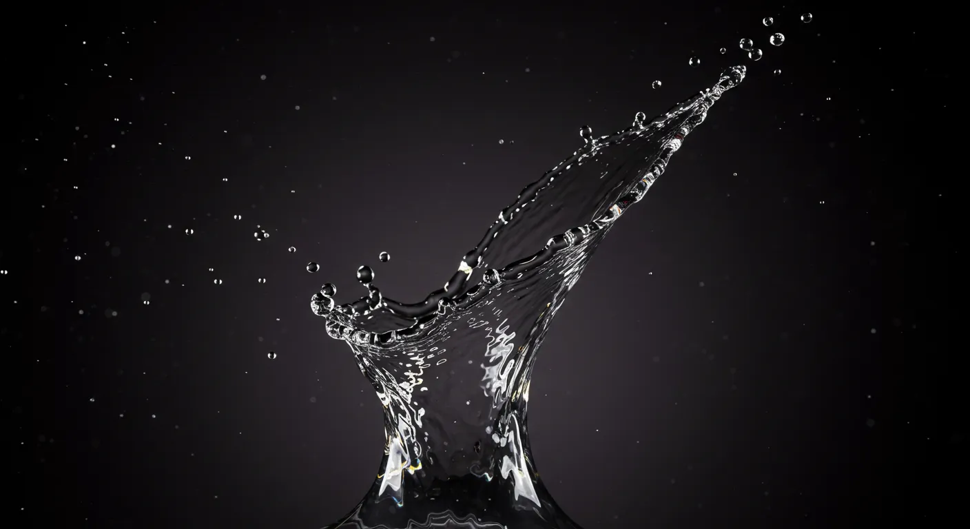 とても透明な水