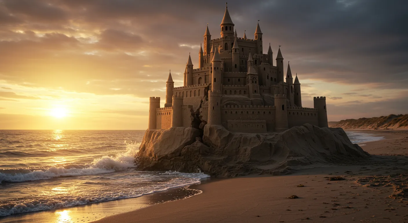 崩れゆく砂の城